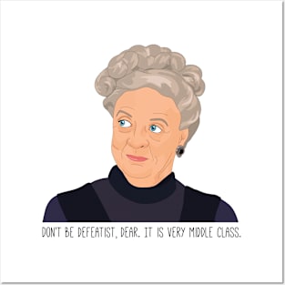 Downton Abbey Granny Don't Be Defeatist quote Posters and Art